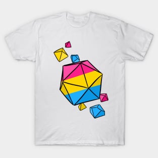 Pan Pride Flag Dice T-Shirt